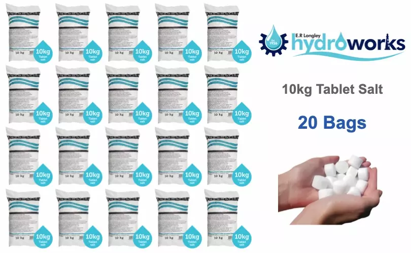 20 bags of 10kg water softener salt tablets